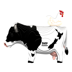Eugy Holstein (Frisian) Cow (ctn 6 pcs)