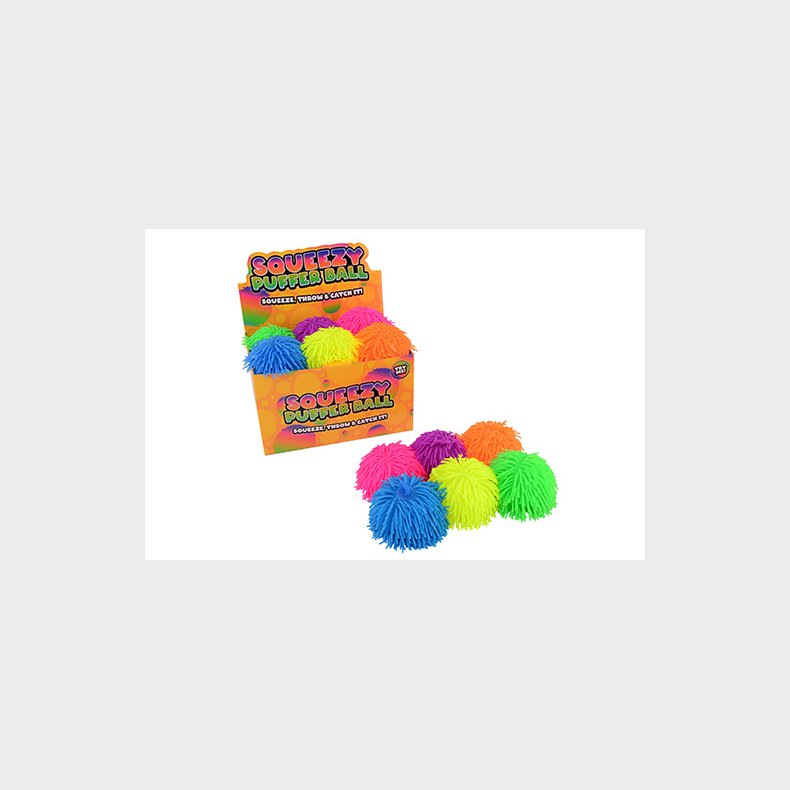 Fluffy ball 15cm 6 assorted (ctn 12 pcs)