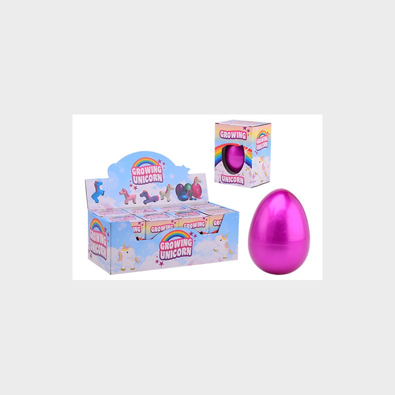 Mega Egg with growing Unicorn in box 4 assorted (ctn 8 pcs)