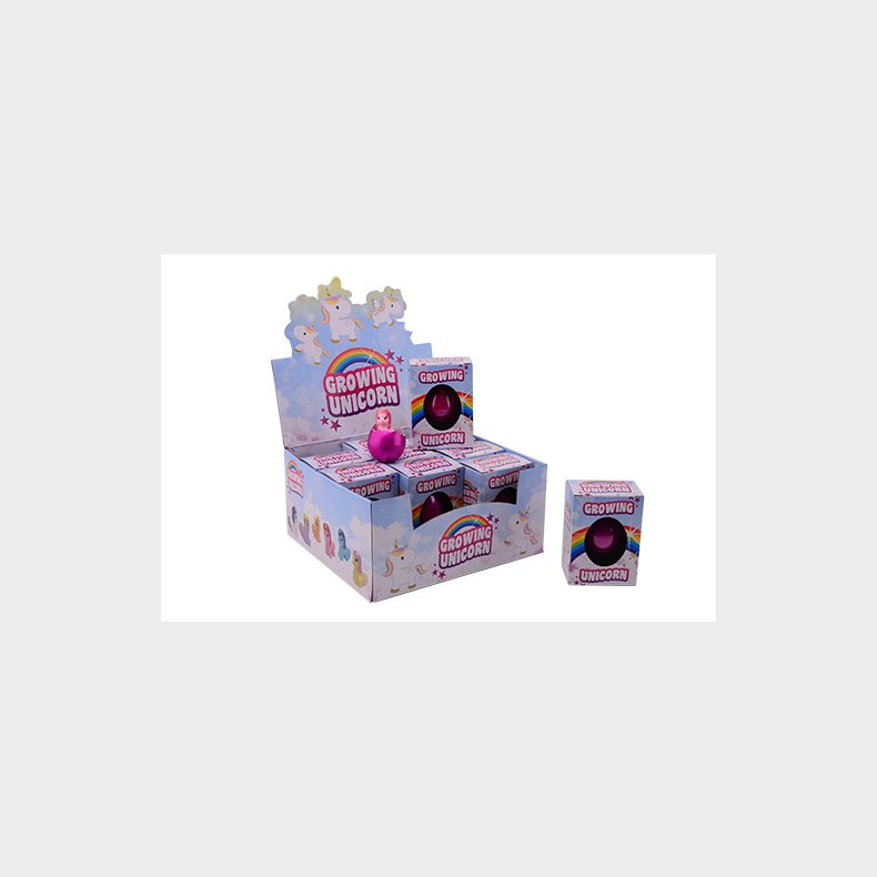 Egg with growing Unicorn in box 4 assorted (ctn 12 pcs)