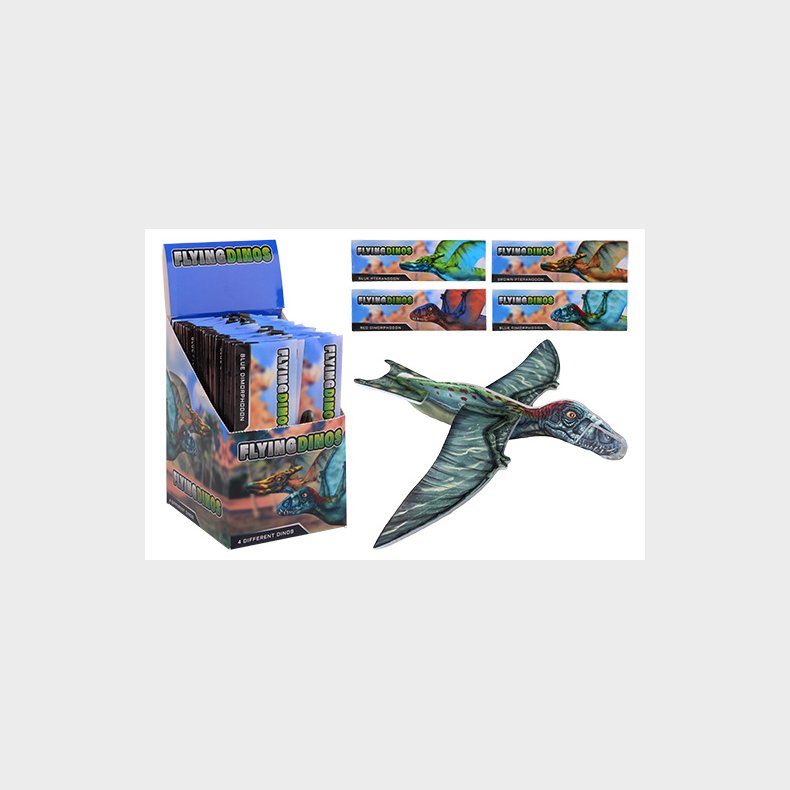 Dinosaur EVA airplanes in display, 4 assorted (ctn 48 pcs)