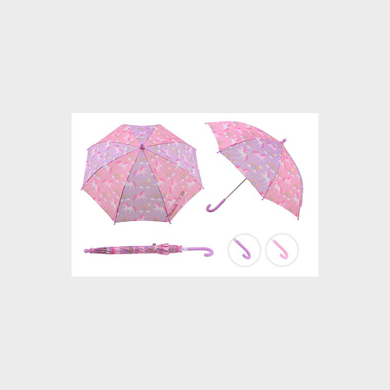 Girls Umbrella unicorn and rainbow (ctn 12 pcs) 