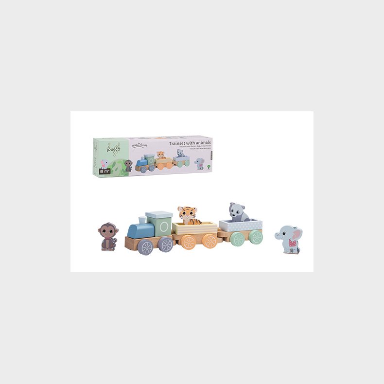 Jou&eacute;co&reg; - The Wildies Family Trainset with animals (ctn 6 pcs)