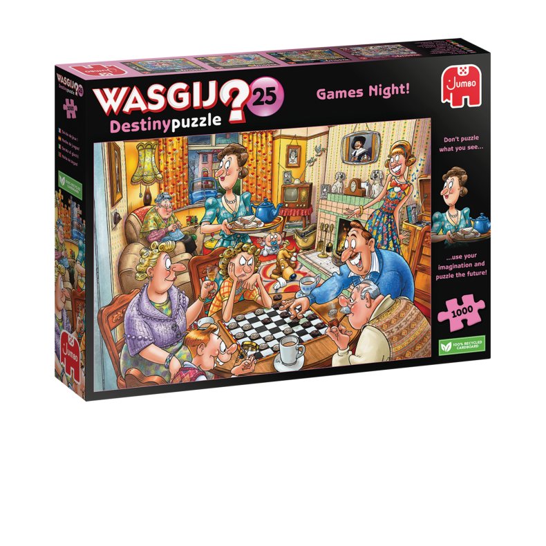 Wasgij Destiny 25 Games Night! - 1000 pcs. (ctn 12 pcs)
