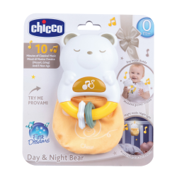 Day and night Bear rattle (ctn 6 pcs)