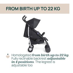 Chicco Juv - ECHO LITE STROLLER EBONY
