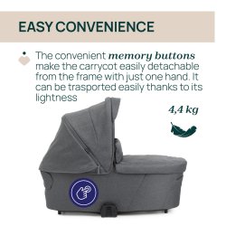 Chicco Juv - Flexi Carrycot - BLACK SATIN