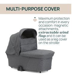 Chicco Juv - Flexi Carrycot - BLACK SATIN