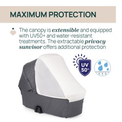 Chicco Juv - Flexi Carrycot - BLACK SATIN