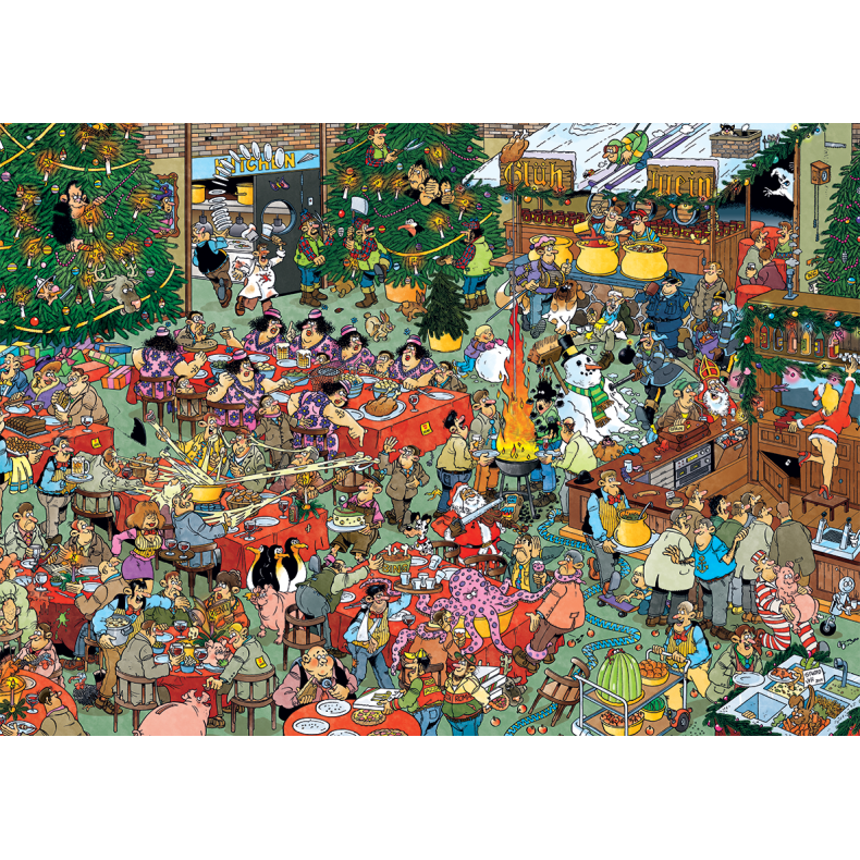 Jan Van Haasteren Christmas Dinner 1000pcs (til levering i August) (ctn 6 pcs)