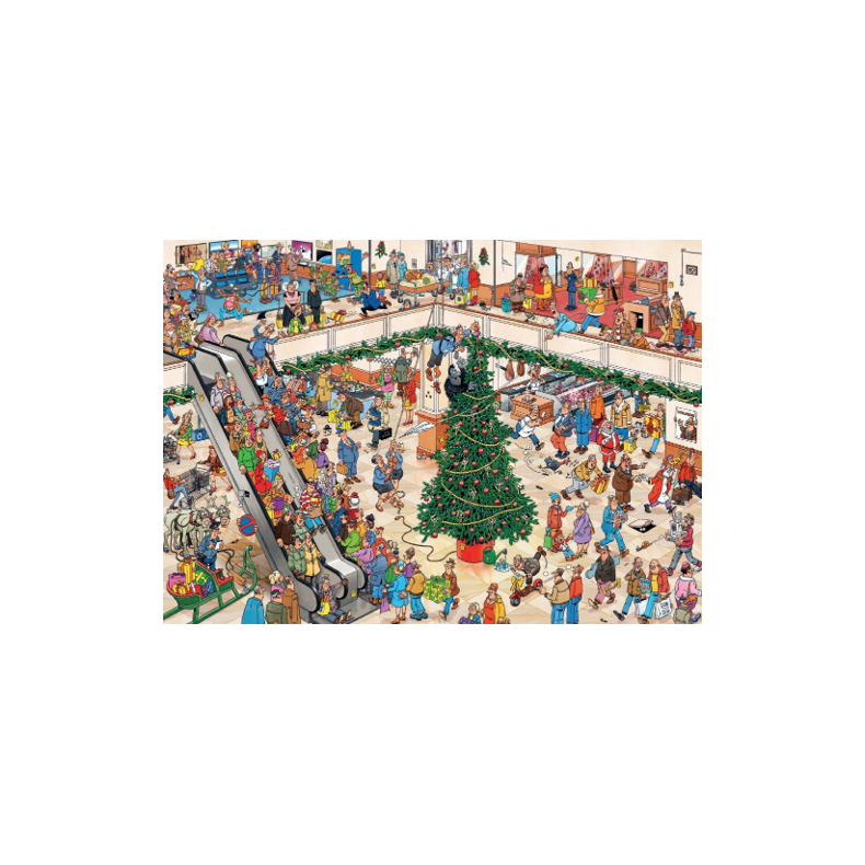 Jan Van Haasteren Christmas Mall 1000pcs (til levering i August) (ctn 6 pcs)