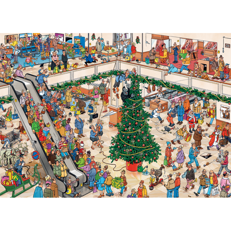 Jan Van Haasteren Christmas Mall 1000pcs (til levering i August) (ctn 6 pcs)