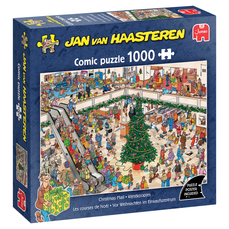Jan Van Haasteren Christmas Mall 1000pcs (til levering i August) (ctn 6 pcs)