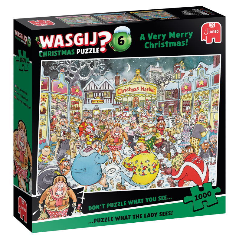 Wasgij - Christmas 6 A Very Merry Christmas! - 1000 pcs. (til levering i August) (ctn 12 pcs)
