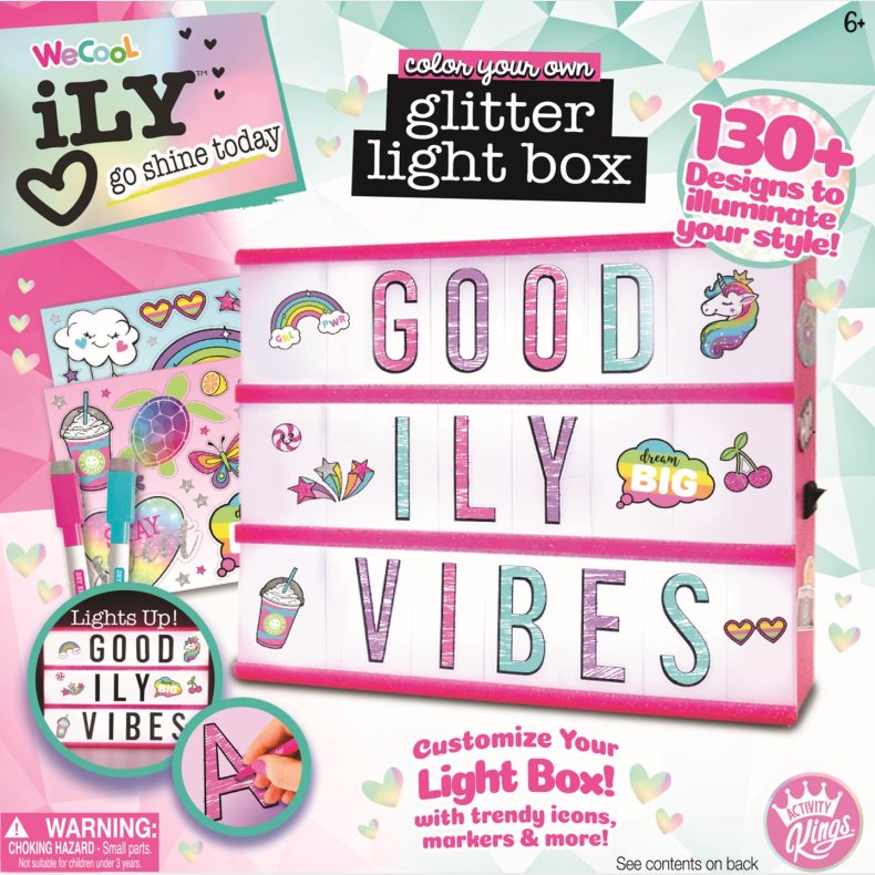 ILY - Glitter Lightbox (ctn 4 pcs)