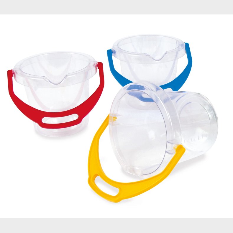 Dantoy - Bucket transp. Clear H:14 cm (ctn 16 pcs)