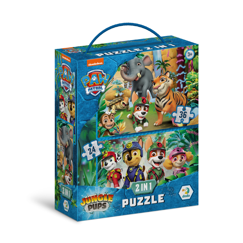 DODO - Paw Patrol Puzzle 2 in 1 Adventures in the Jungle (24 &amp; 36)