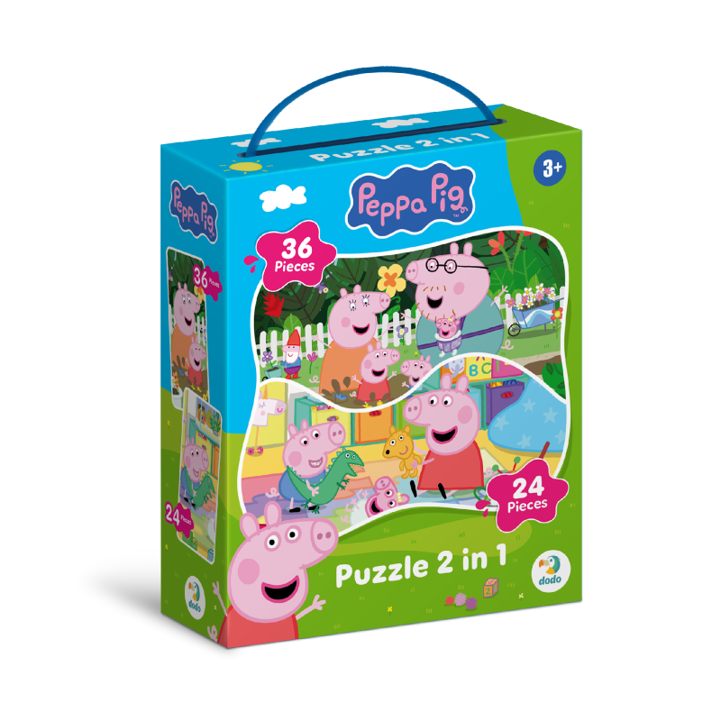 DODO - Peppa Pig Puzzle 2 in 1 Time together (24 &amp; 36)
