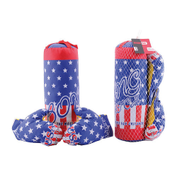 Sports Active Boxing Bag with Gloves (ctn 6 pcs)