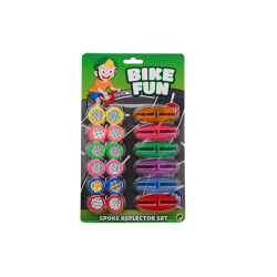 Bike Fun spokereflectors 18 pieces (ctn 24 pcs)