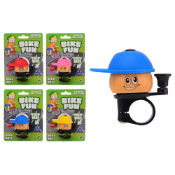 Bike Fun bikebell Pietje, 4 assorted (ctn 24 pcs)