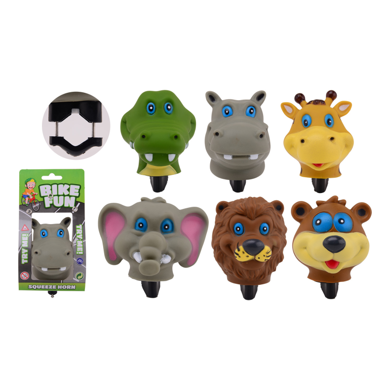 Bike Fun honker animal 6 assorted (ctn 12 pcs)