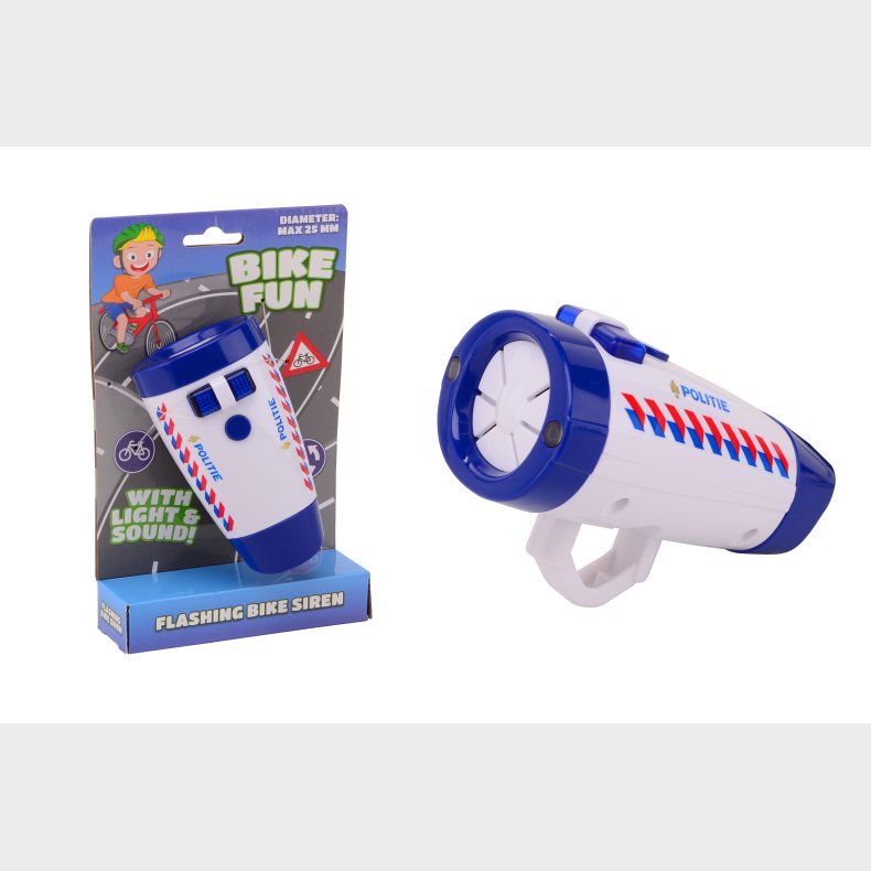 Bike Fun bicycle light police with sound (ctn 6 pcs)