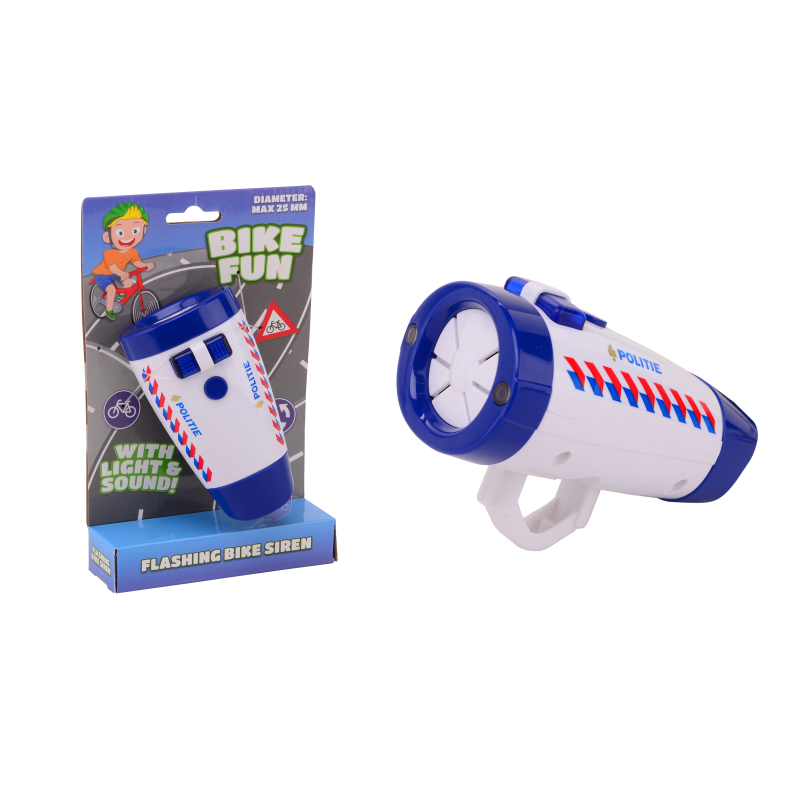 Bike Fun bicycle light police with sound (ctn 6 pcs)