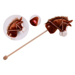 Horse stick with sound, 3 colors assorted (ctn 6 pcs)