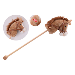 Horse stick with sound, 3 colors assorted (ctn 6 pcs)