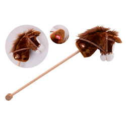 Horse stick with sound, 3 colors assorted (ctn 6 pcs)