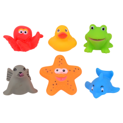 Happy World, 6 bathtoys (ctn 12 pcs.)