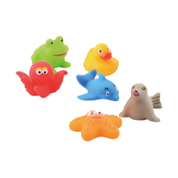 Happy World, 6 bathtoys (ctn 12 pcs.)