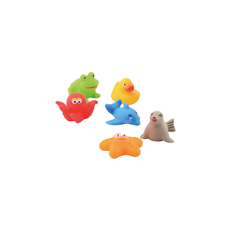 Happy World, 6 bathtoys (ctn 12 pcs.)