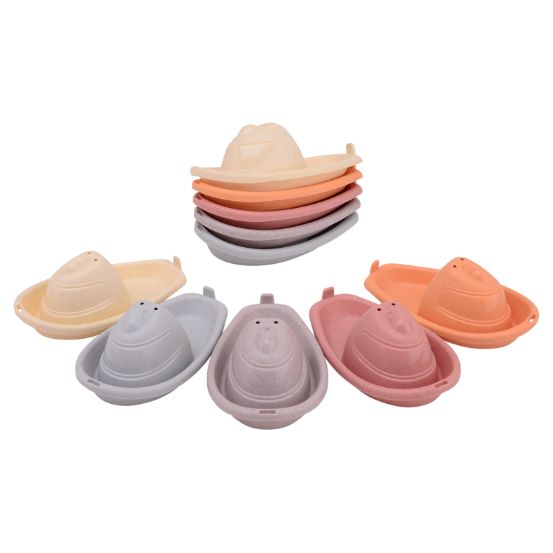Happy World bio plastic bath boats in box, 5 pcs (ctn 12 pcs)