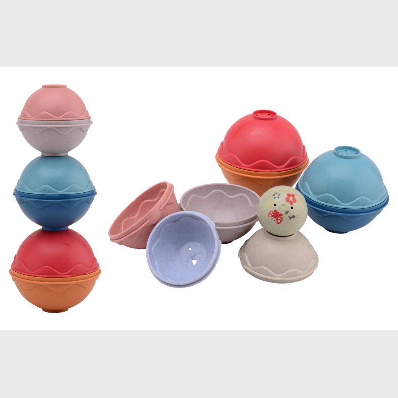 Happy World bio plastic pile of balls in box (ctn 6 pcs)