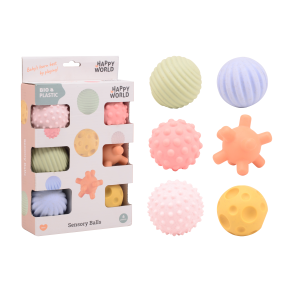 Happy World bio plastic locomotion and sensory balls, 6 in box (ctn 6 pcs)