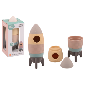 Happy World silicone rocket, 5 pieces (ctn 12 pcs)