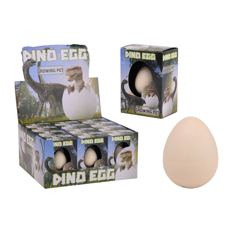 Growing Dino Egg in box 6 assorted (ctn 12 pcs)