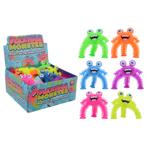 Three leg double eye monster in display, 6 assorted (ctn 24 pcs)