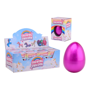 Mega Egg with growing Unicorn in box 4 assorted (ctn 8 pcs)
