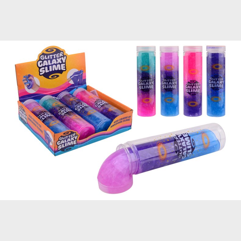Galaxy Slime in tube, 400 gram in display (ctn 4 pcs)