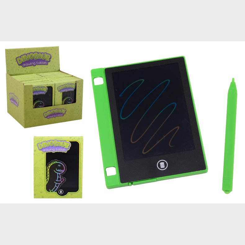 Rainbow dino drawing tablet, pocket edition (36 pcs Display)