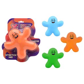 Squishy stress figure XL on card, 3 assorted(ctn 12 pcs) - (In stock from 11 september)