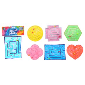 Squeezy liquid maze in bag, 6 assorted(ctn 12 pcs) - (In stock from 11 september)