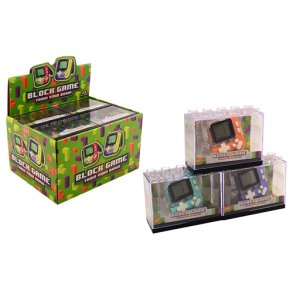 Block game console in display, 3 assorted, 12 in a display