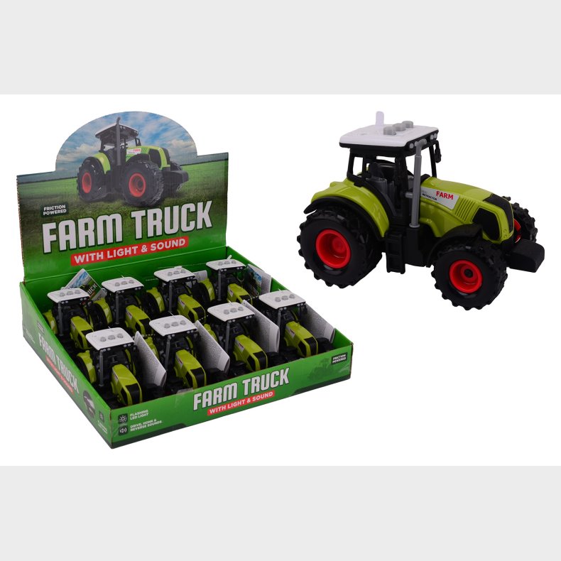 Junior Farming tractor friction with light and sound (ctn 8 pcs)