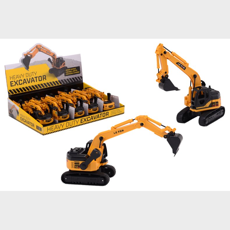 Excavator in display, 2 assorted (ctn 10 pcs)