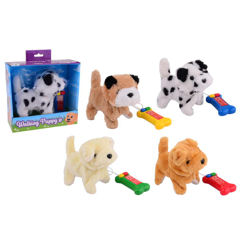 Walking puppy 4 assorted (ctn 12 pcs)