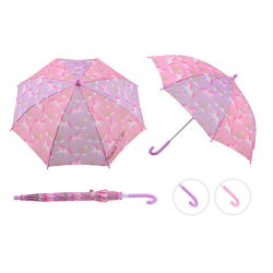 Girls Umbrella unicorn and rainbow (ctn 12 pcs) 